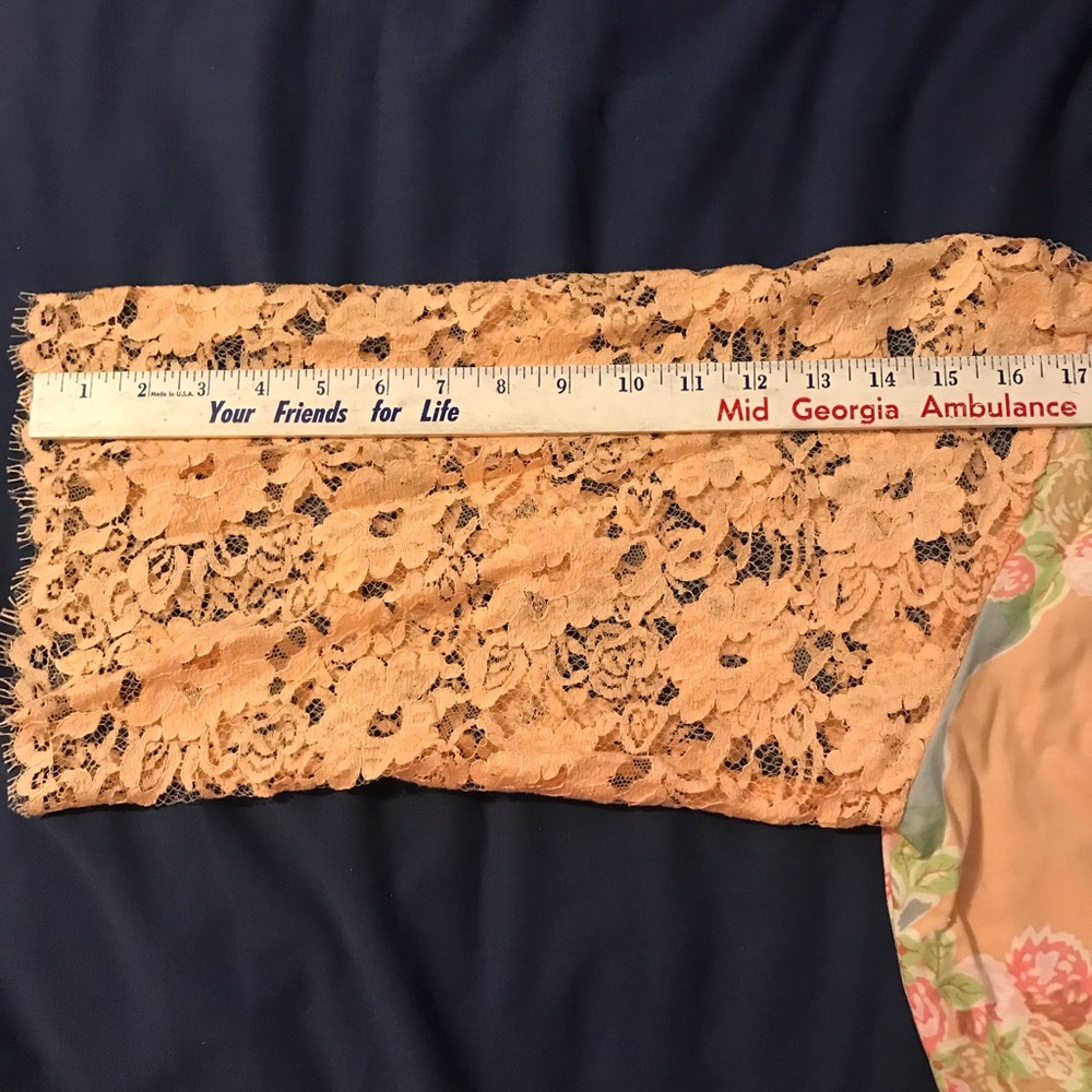 Shari B. Green floral duster Handmade/upcycled - Picture 10 of 12